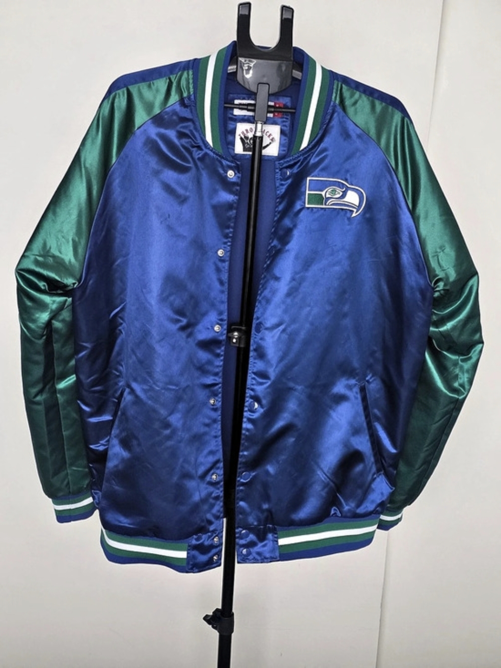 Mitchell & Ness Seattle Seahawks NFL Team Satin Varsity Jacket XXL
